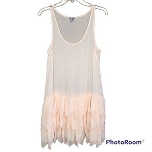 Aerie Woman’s Light Pink Sheer Fairy Tutu Mini Dress Size Small